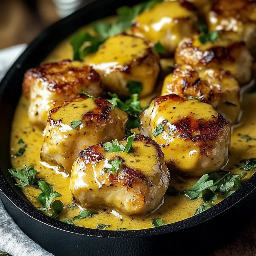 Schnelles Honig Senf Hähnchen mit Reis