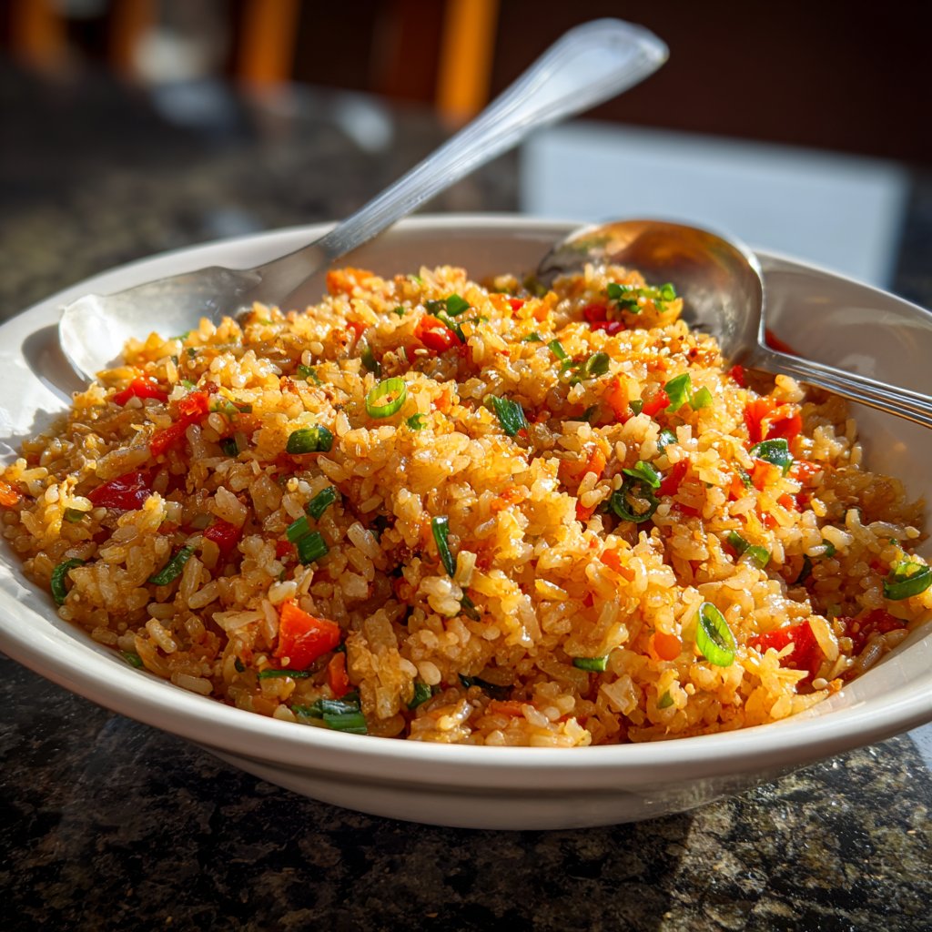 Gebratener Reis mit Sesamöl