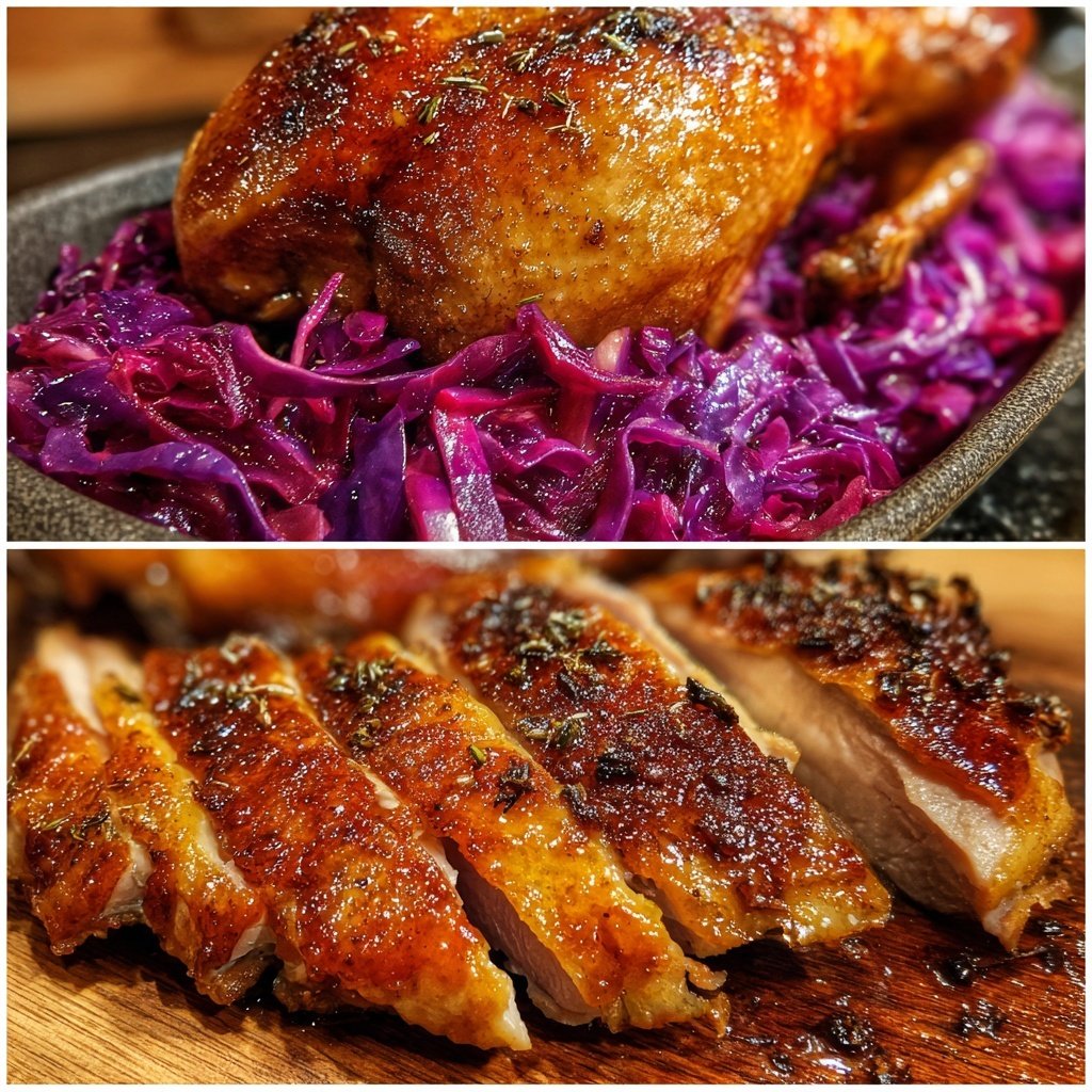 Saisonal & Festlich Weihnachtsgans mit Rotkohl