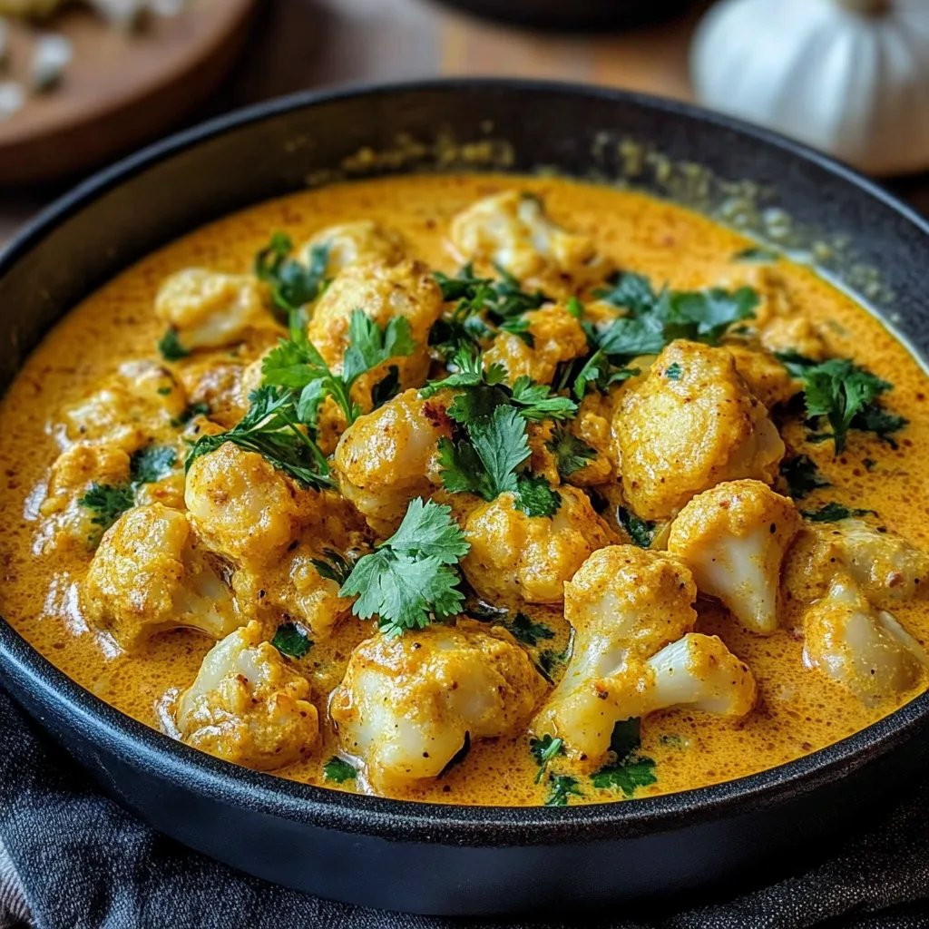 Cremiger Blumenkohl-Curry aus dem Backofen