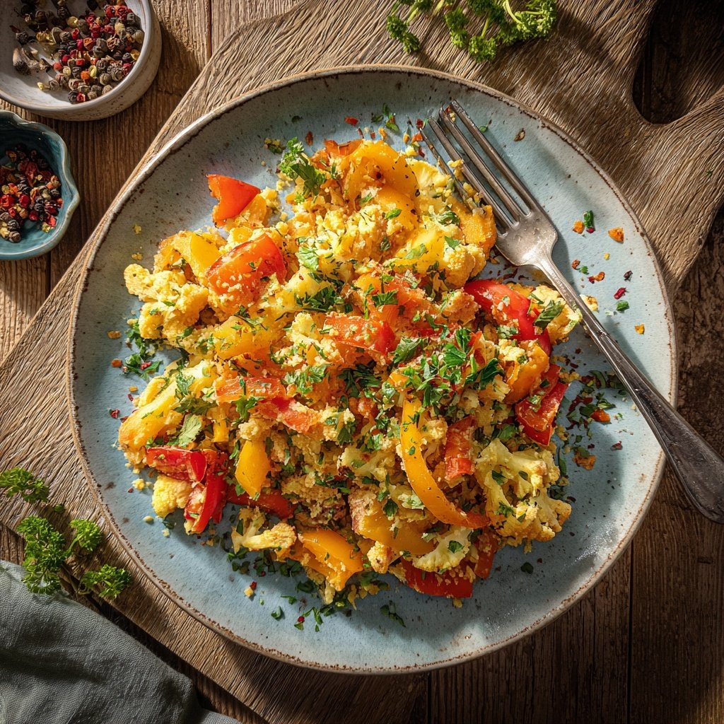 Blumenkohl Reis Mit Paprika