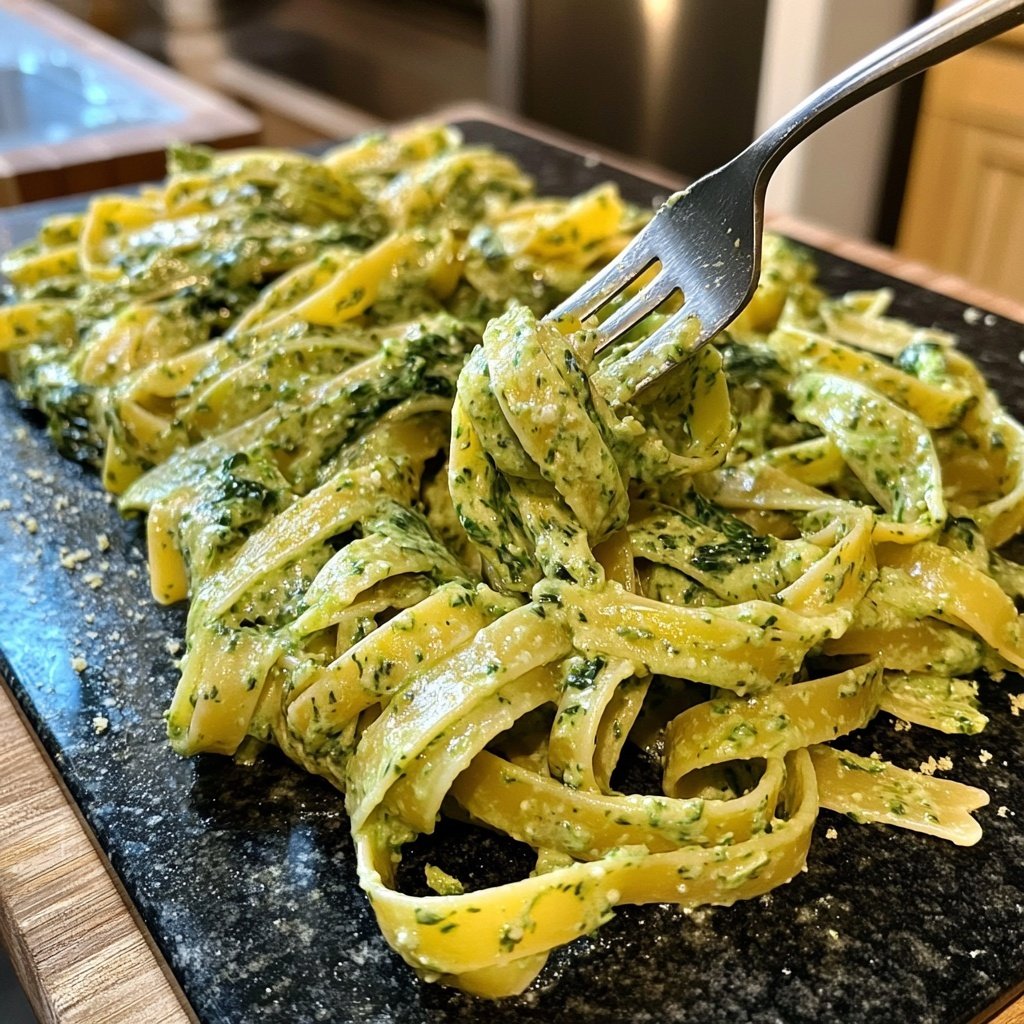 Green Goddess Pasta – mit Spinat und Grünkohl