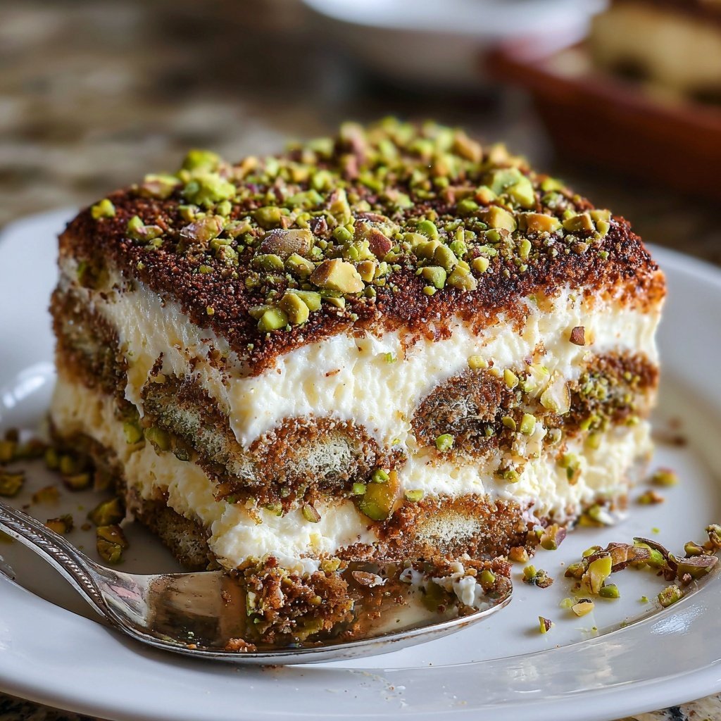 Pistazien-Tiramisu ohne Alkohol