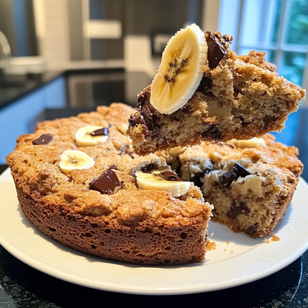 Bananenkuchen mit Schokolade