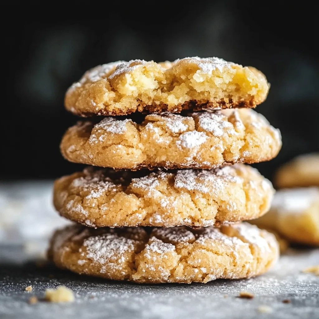 Zitronen-Crinkle-Kekse