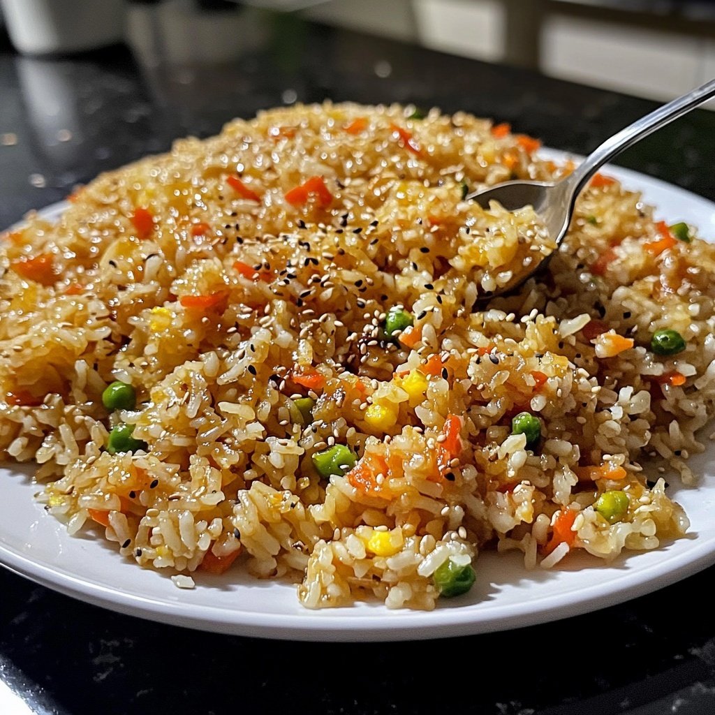 Gebratener Reis mit Sesamöl