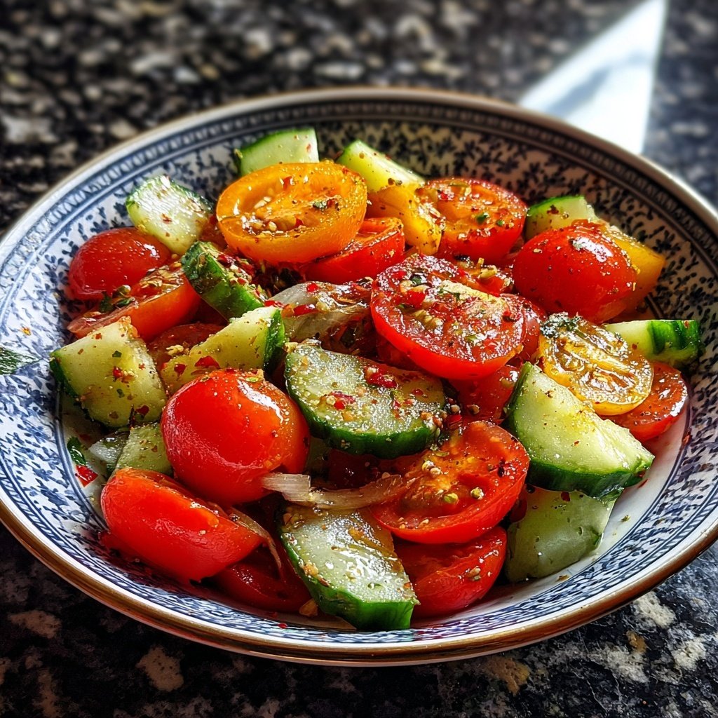 Tomaten Gurken Salat Zum Grillen