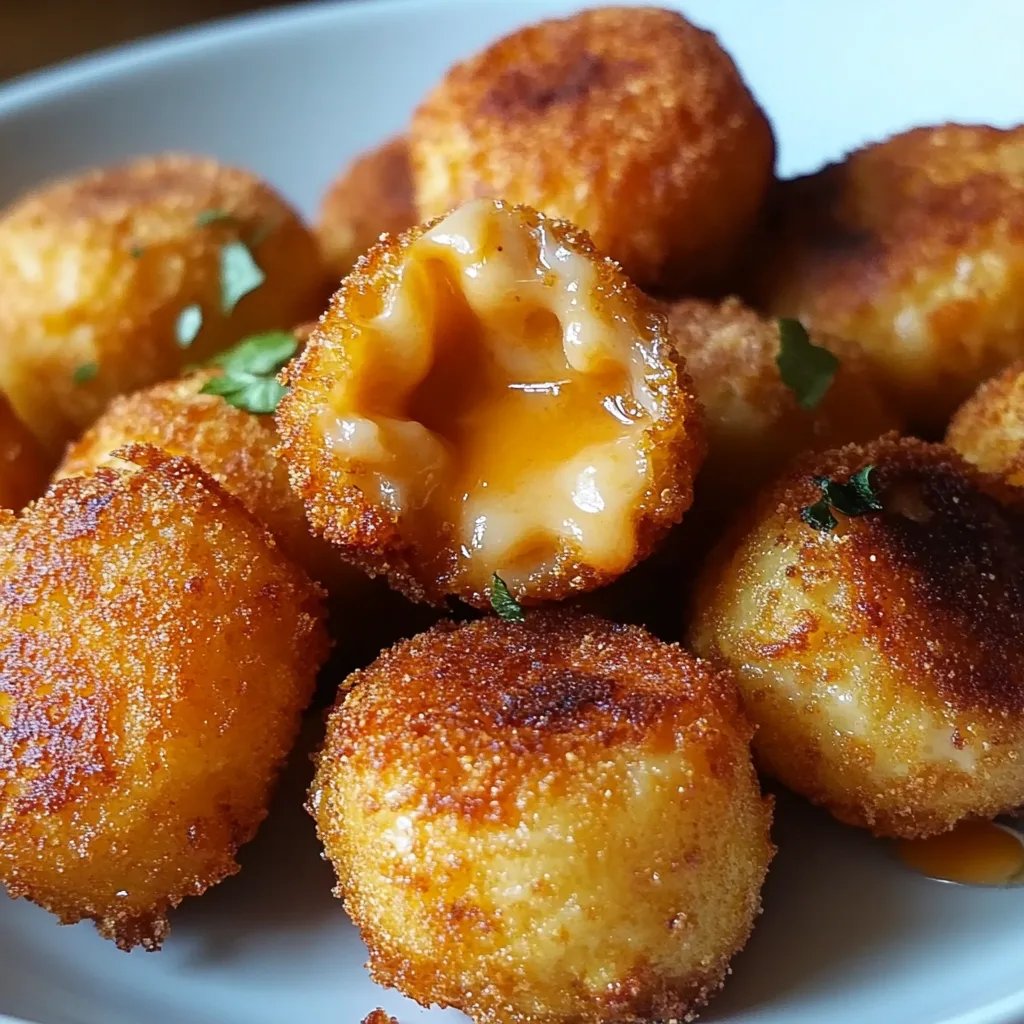 Frittierte Mac and Cheese Bites