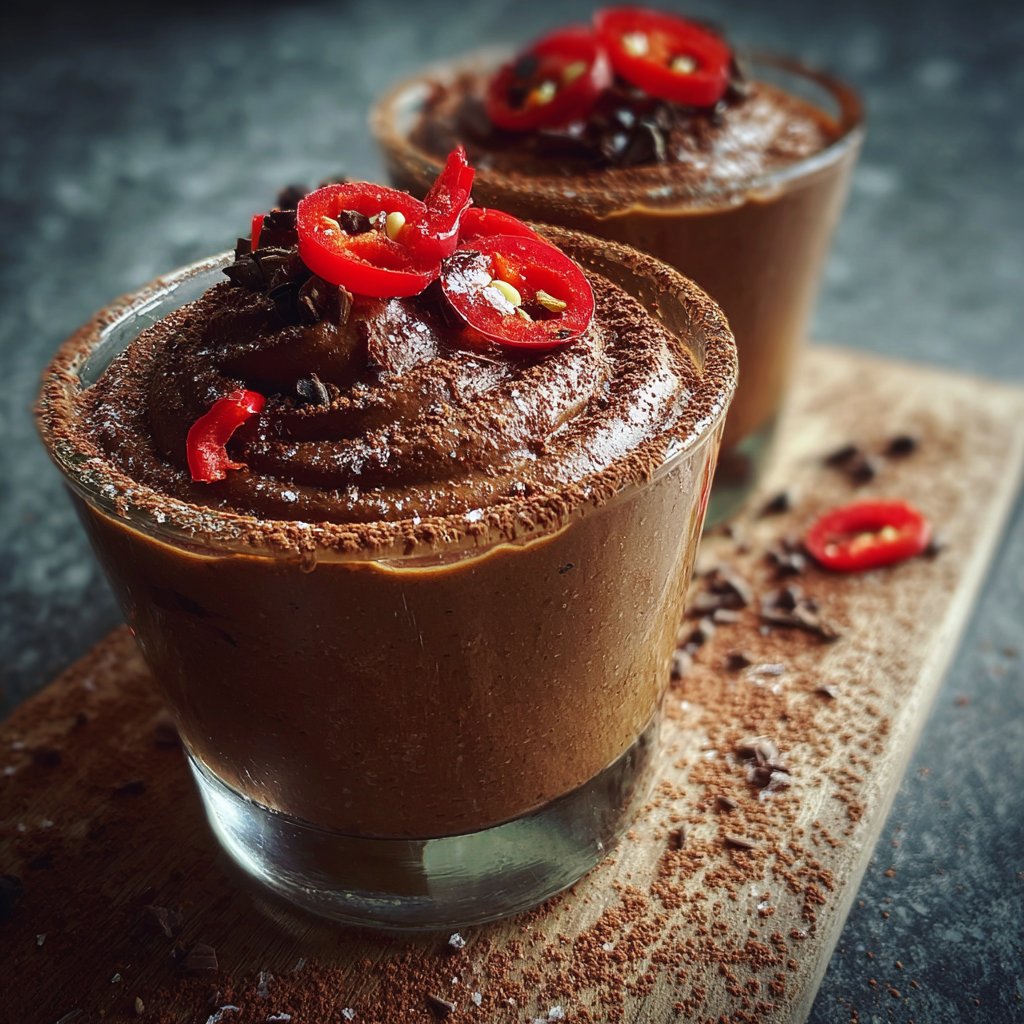 Schokoladenmousse mit Chili