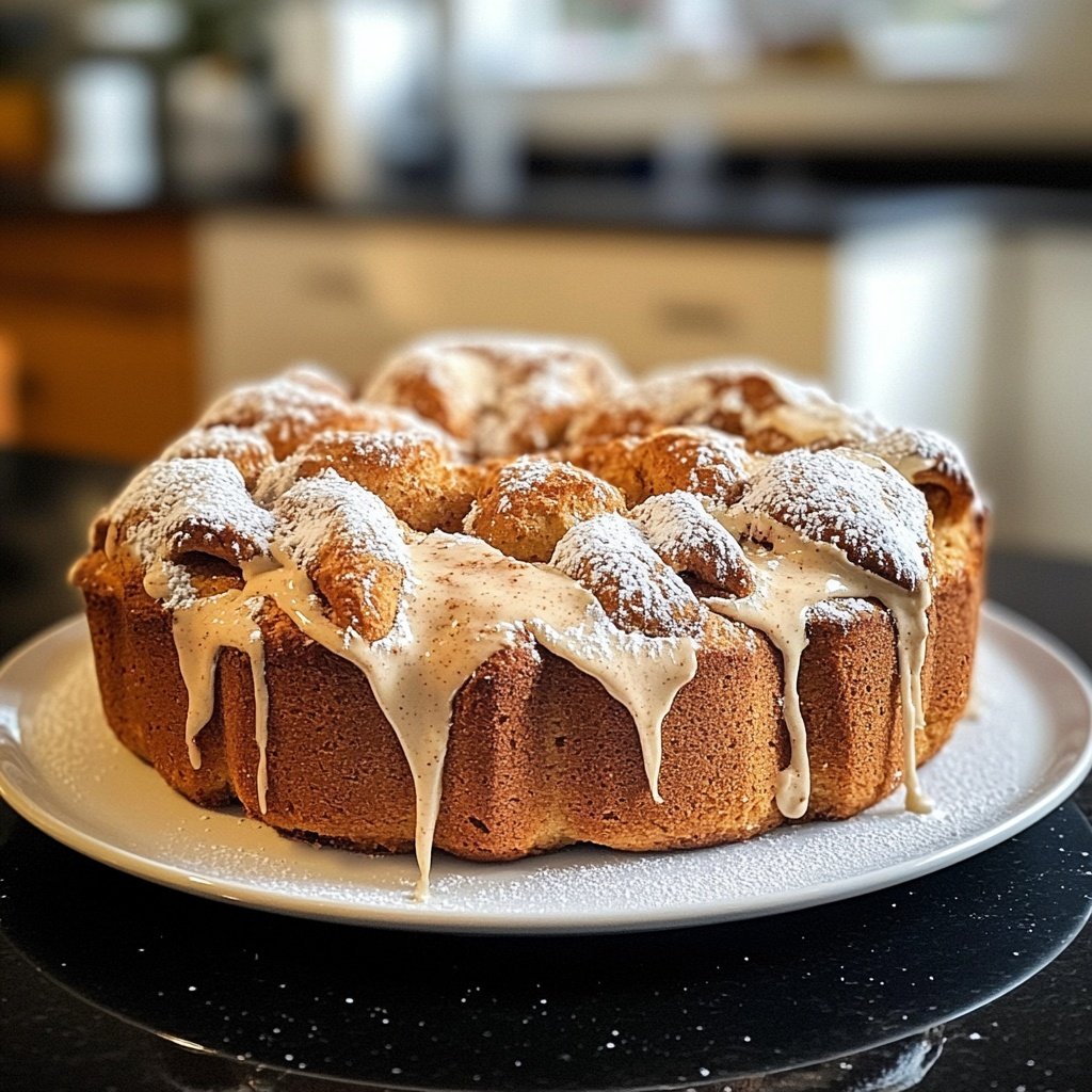Zimtschneckenkuchen ohne Hefe