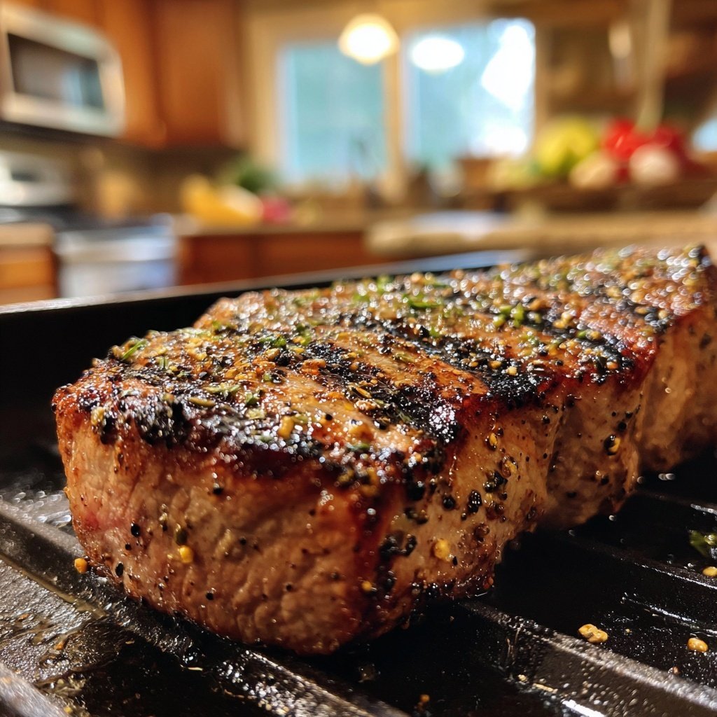 Gegrilltes Steak Mit Pfeffer Kruste