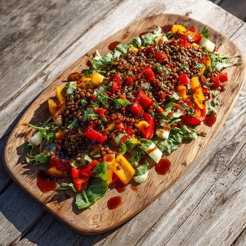 Salat Zum Grillen Mit Linsensalat