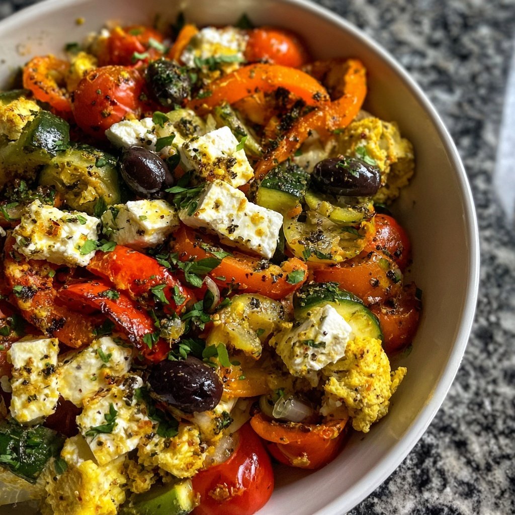 Gesund & Leicht Mediterrane Gemüsepfanne mit Feta